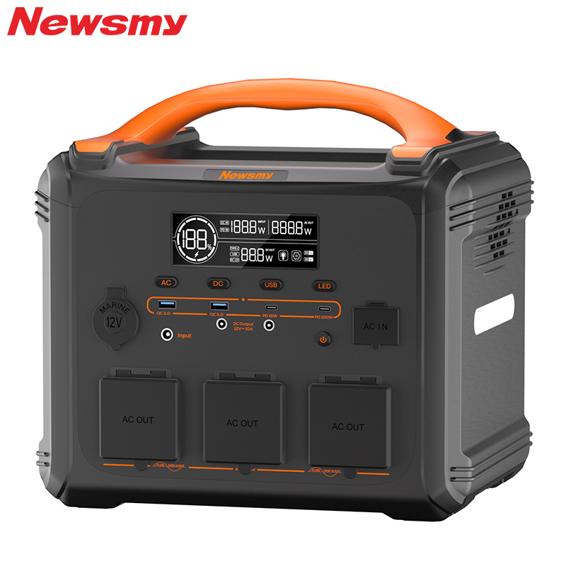 Storage Emergency Battery Portable Power Station 1102.5Wh 1200w LMFP Battery Safe Home Backup 